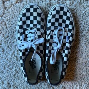Vans checkered lace up 8.5